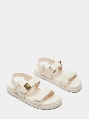 Steve Madden Women's Mona Sandals, Style# MONA04S1, Size 7.5 Color Bone Leather